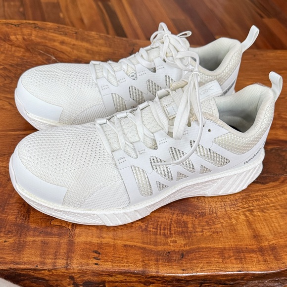 Reebok White Work Fusion Flexweave Athletic/Work Shoes - Picture 4 of 9